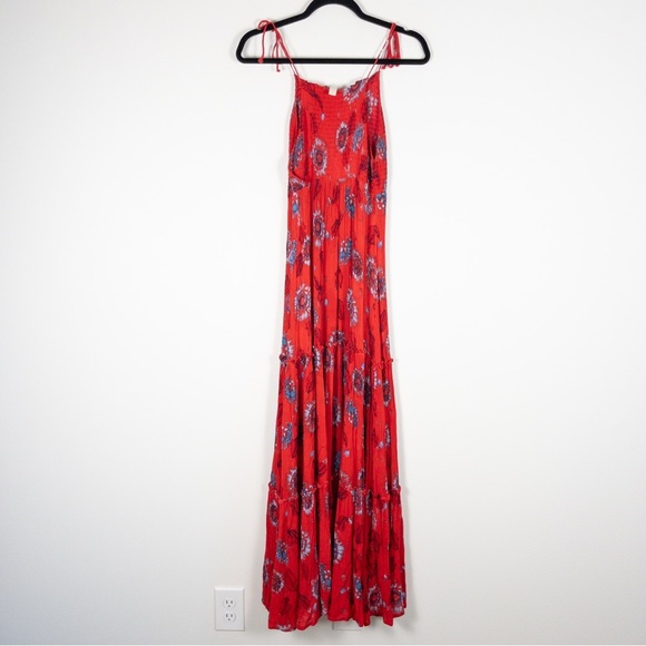 Intimately Free People Red Floral Garden Party Maxi Dress - Picture 9 of 11